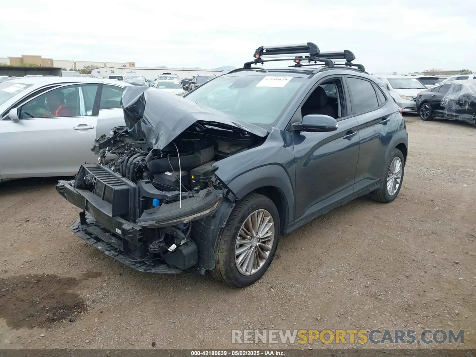 2 Photograph of a damaged car KM8K22AA5MU603865 HYUNDAI KONA 2021