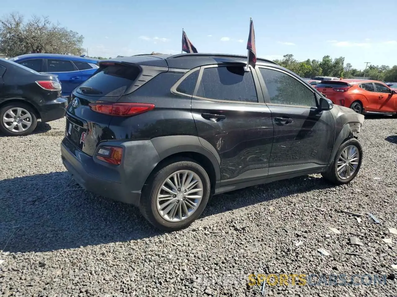 3 Photograph of a damaged car KM8K22AA6MU599177 HYUNDAI KONA 2021