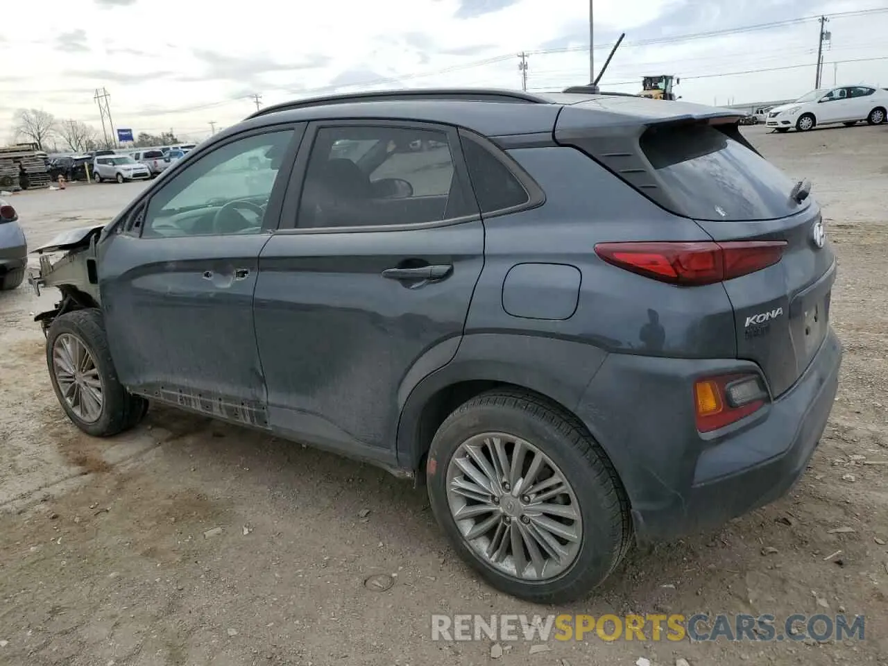 2 Photograph of a damaged car KM8K22AA7MU669270 HYUNDAI KONA 2021