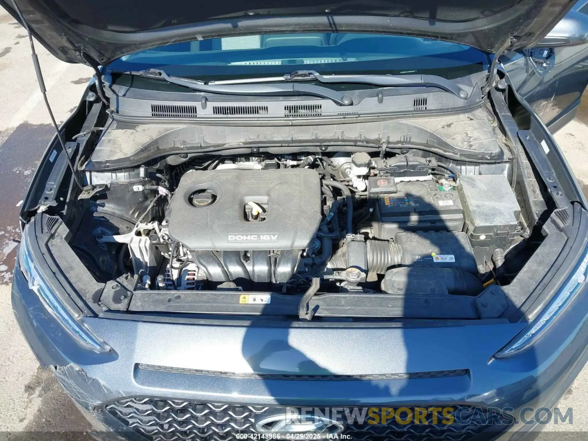 10 Photograph of a damaged car KM8K22AA7MU709735 HYUNDAI KONA 2021