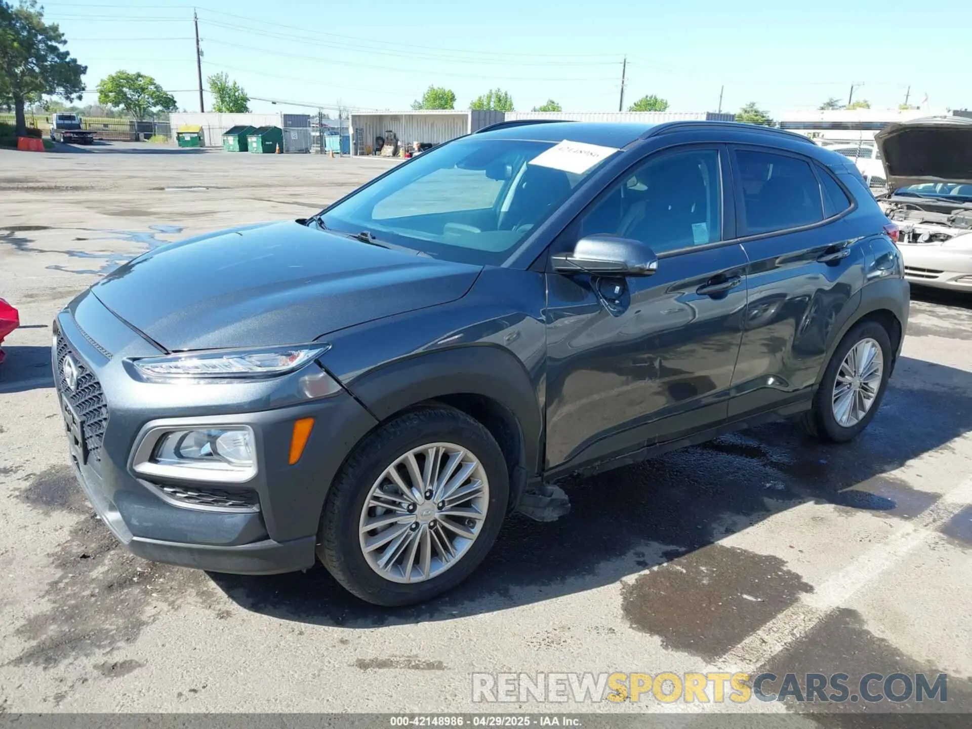 2 Photograph of a damaged car KM8K22AA7MU709735 HYUNDAI KONA 2021