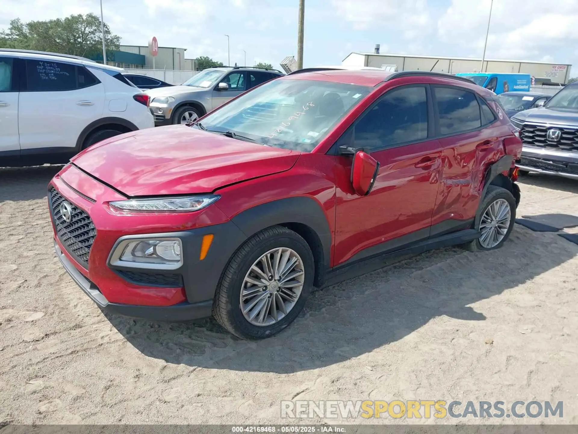 2 Photograph of a damaged car KM8K22AA8MU648394 HYUNDAI KONA 2021