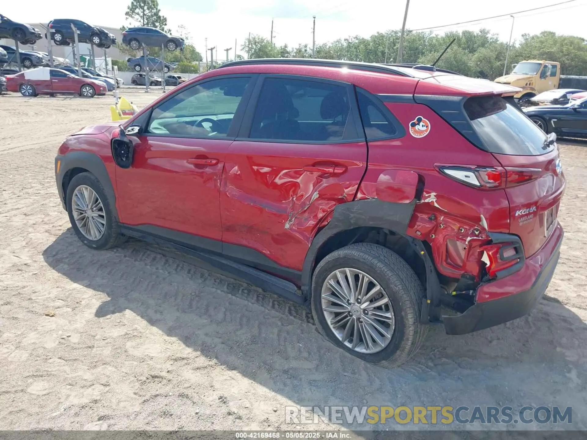 3 Photograph of a damaged car KM8K22AA8MU648394 HYUNDAI KONA 2021