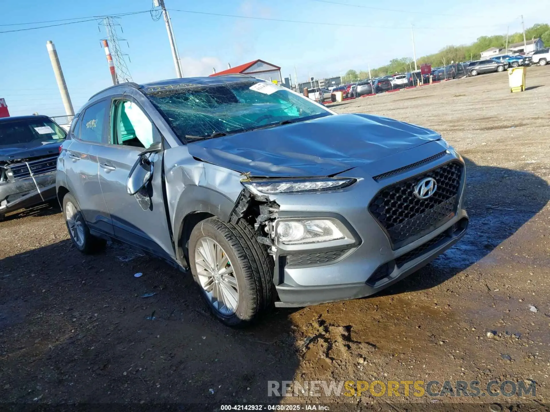 1 Photograph of a damaged car KM8K22AA8MU649092 HYUNDAI KONA 2021
