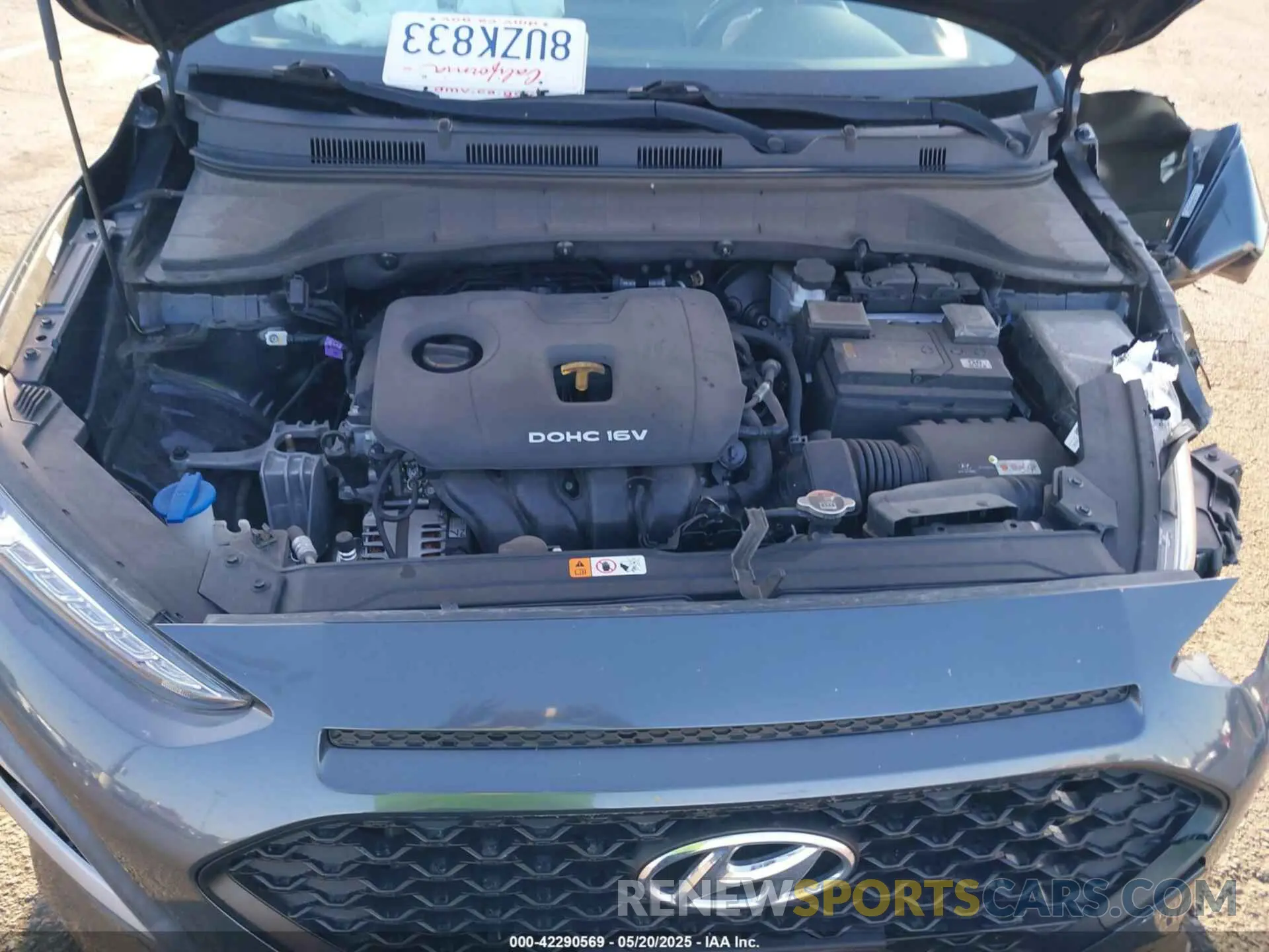 10 Photograph of a damaged car KM8K22AA8MU709713 HYUNDAI KONA 2021