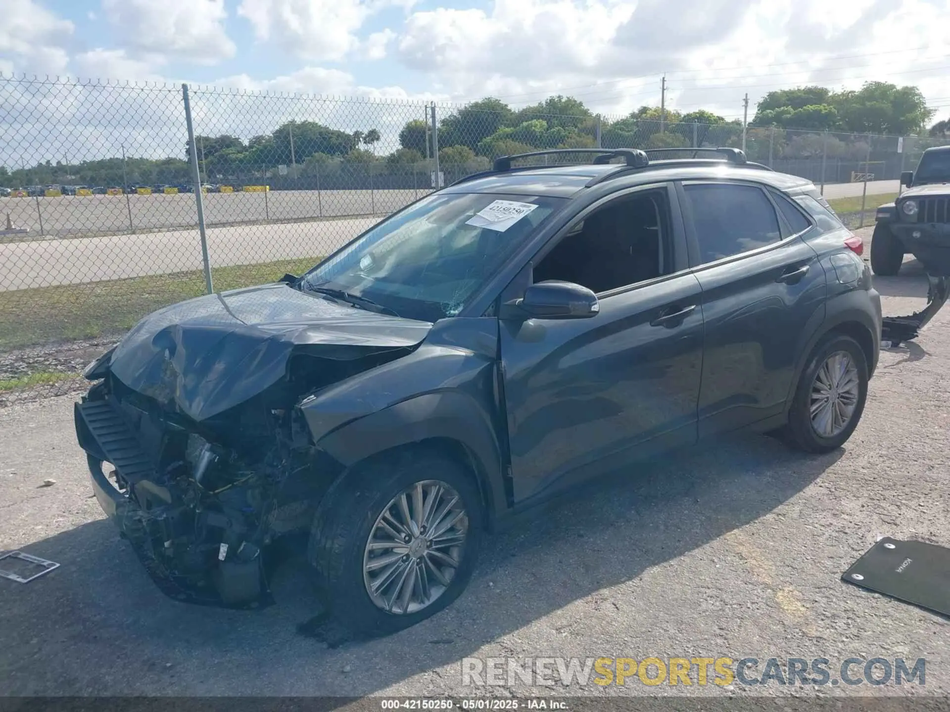 2 Photograph of a damaged car KM8K22AAXMU723290 HYUNDAI KONA 2021