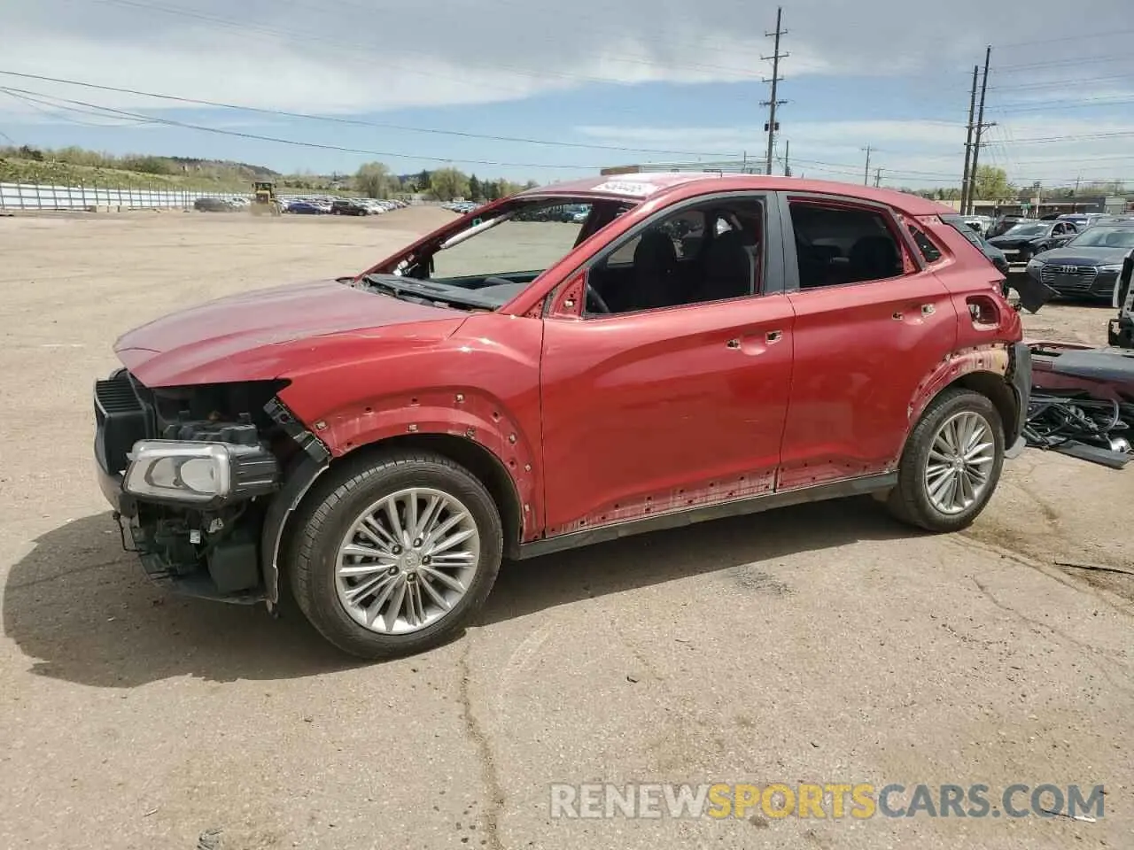 1 Photograph of a damaged car KM8K2CAA4MU716647 HYUNDAI KONA 2021