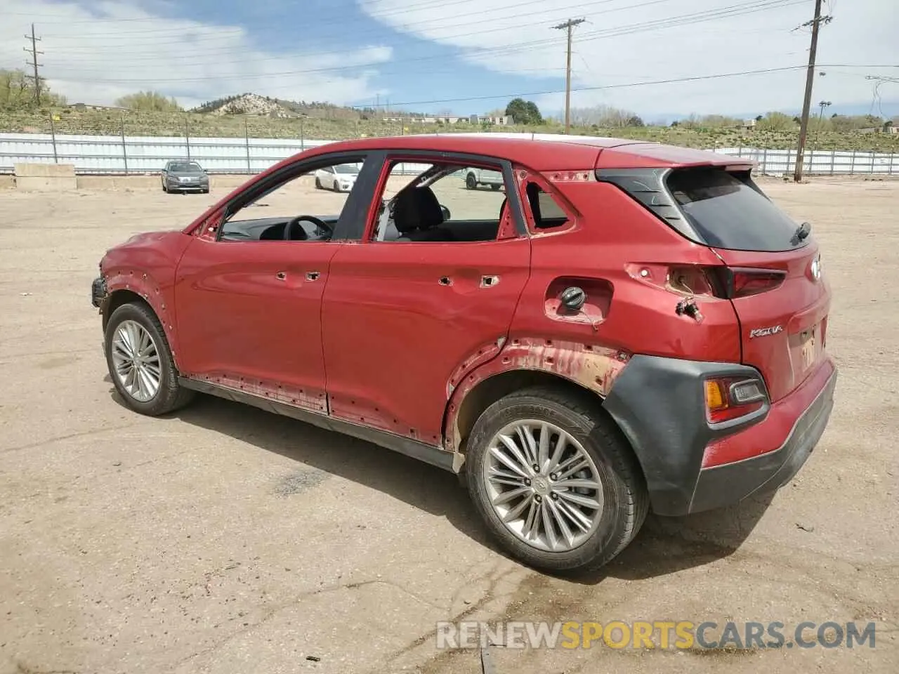 2 Photograph of a damaged car KM8K2CAA4MU716647 HYUNDAI KONA 2021