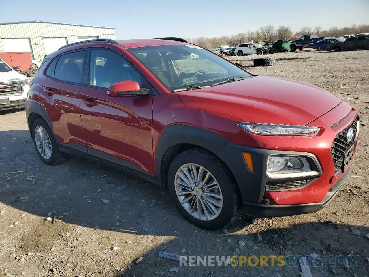 4 Фотография поврежденного автомобиля KM8K2CAA7MU649753 HYUNDAI KONA 2021