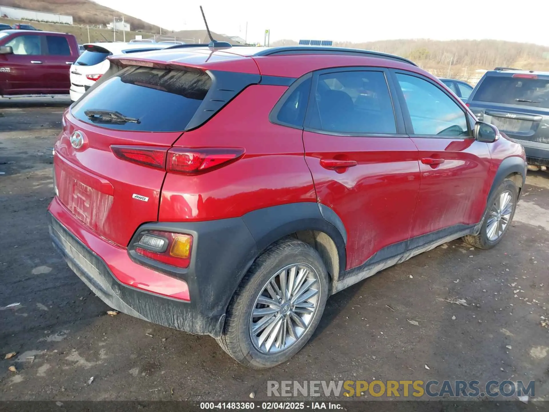 4 Фотография поврежденного автомобиля KM8K2CAA8MU649759 HYUNDAI KONA 2021