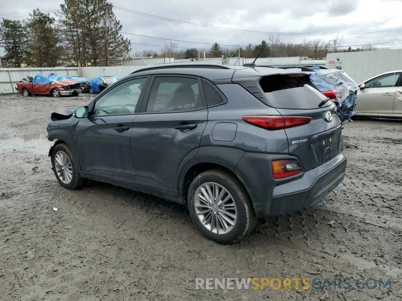 2 Photograph of a damaged car KM8K2CAA8MU688965 HYUNDAI KONA 2021