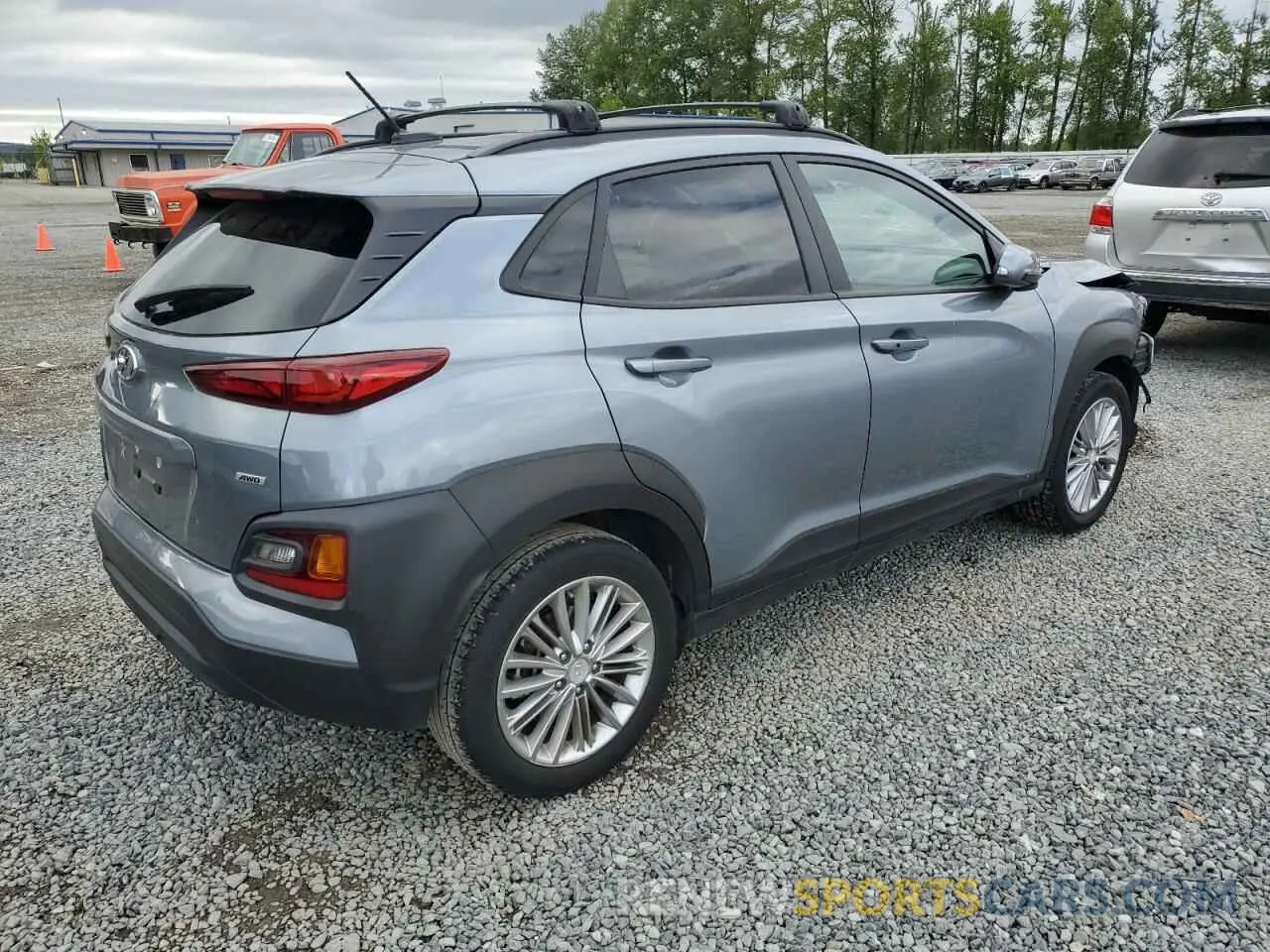 3 Photograph of a damaged car KM8K2CAA9MU605155 HYUNDAI KONA 2021