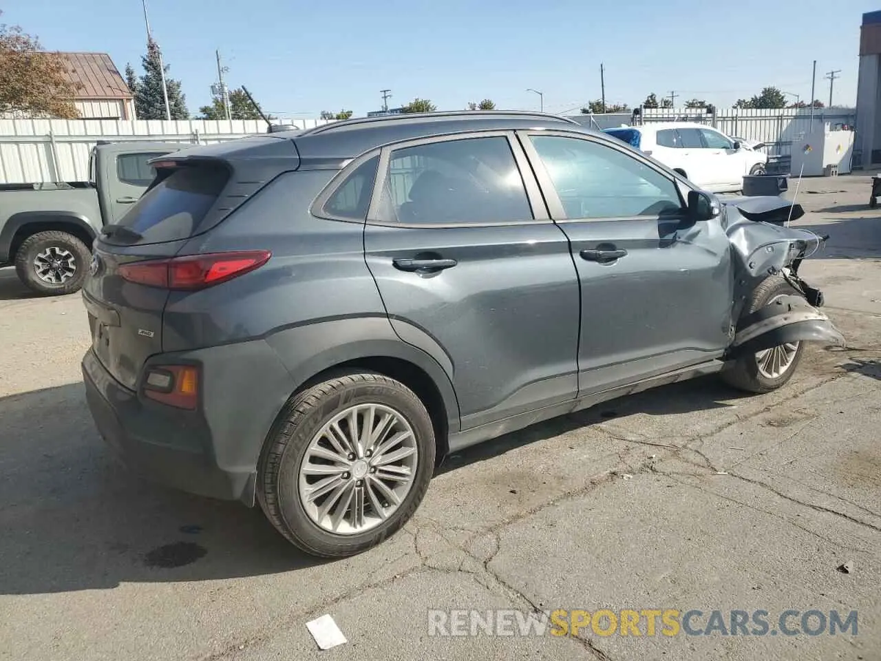 3 Фотография поврежденного автомобиля KM8K2CAA9MU616348 HYUNDAI KONA 2021