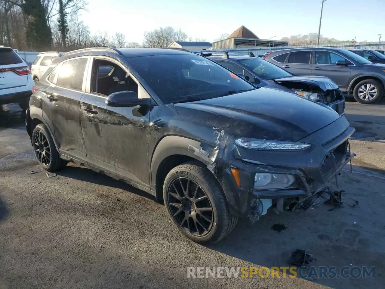 4 Фотография поврежденного автомобиля KM8K2CAAXMU607349 HYUNDAI KONA 2021