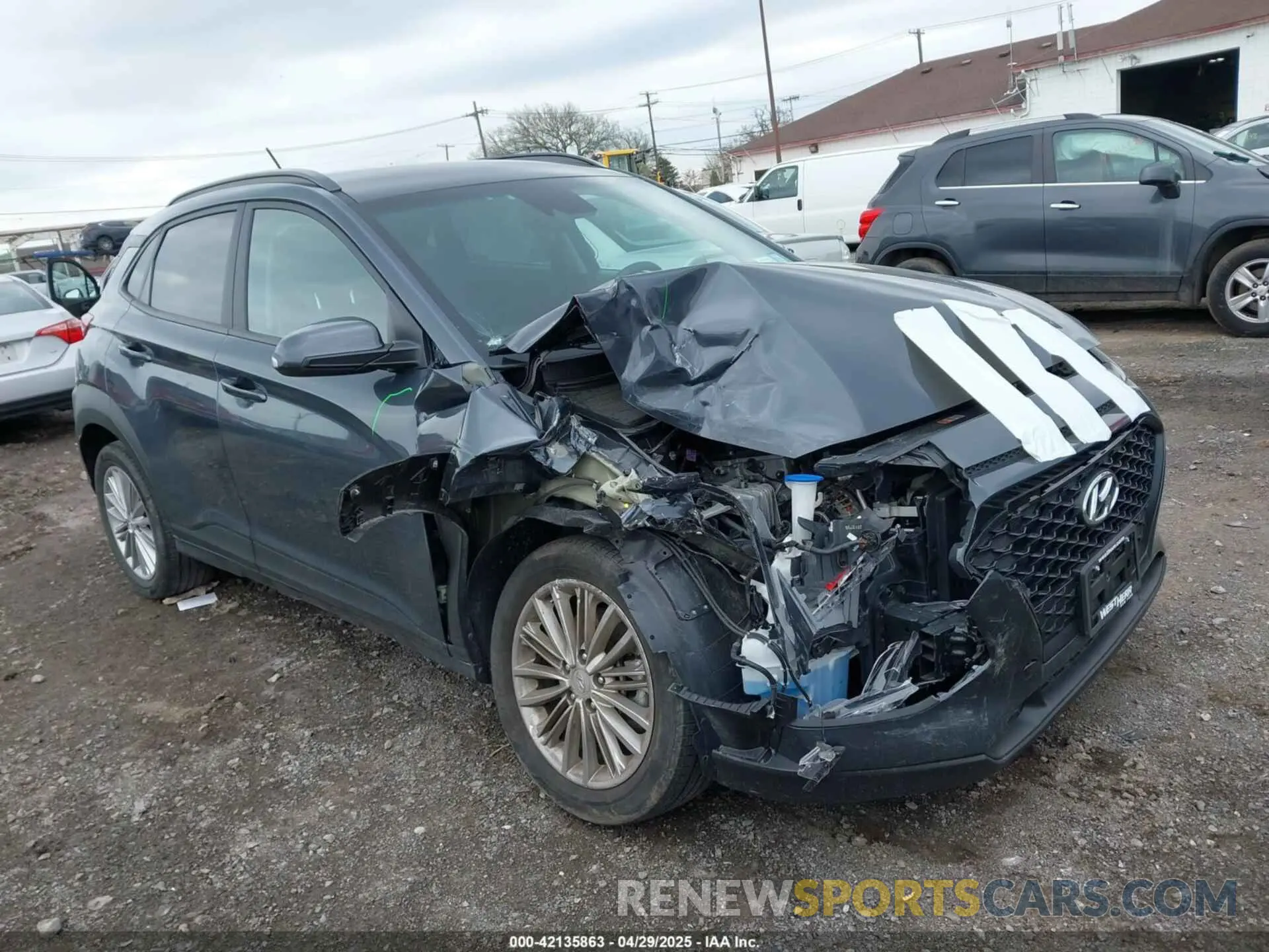 1 Фотография поврежденного автомобиля KM8K2CAAXMU707533 HYUNDAI KONA 2021