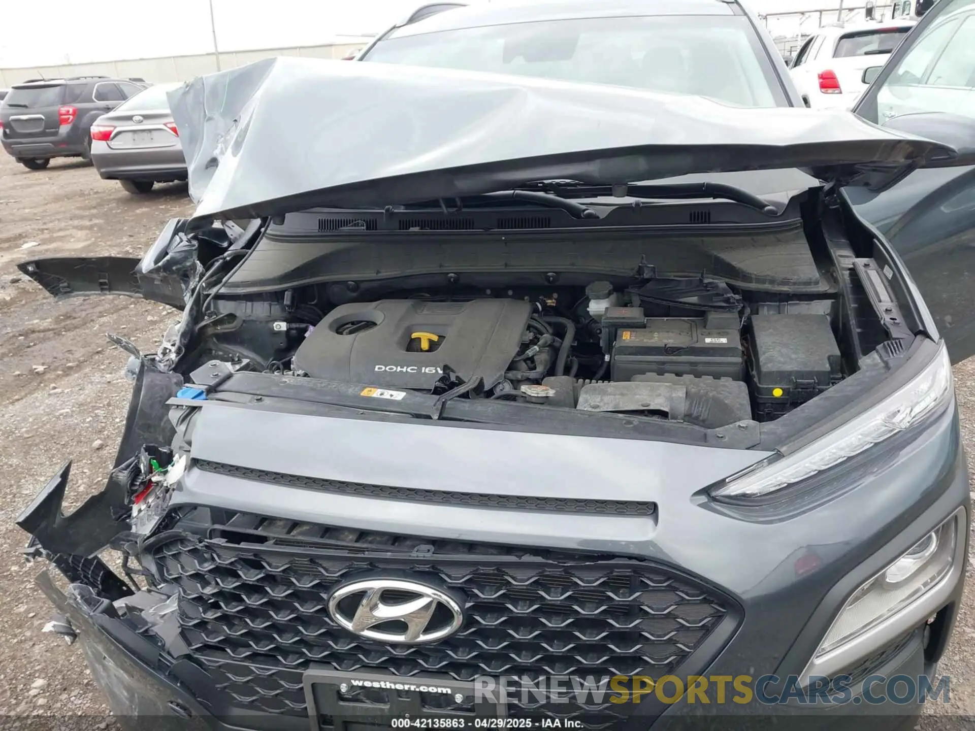 10 Фотография поврежденного автомобиля KM8K2CAAXMU707533 HYUNDAI KONA 2021