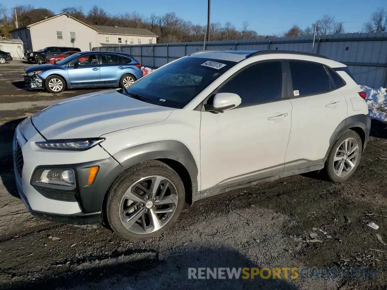 1 Photograph of a damaged car KM8K33A53MU602509 HYUNDAI KONA 2021
