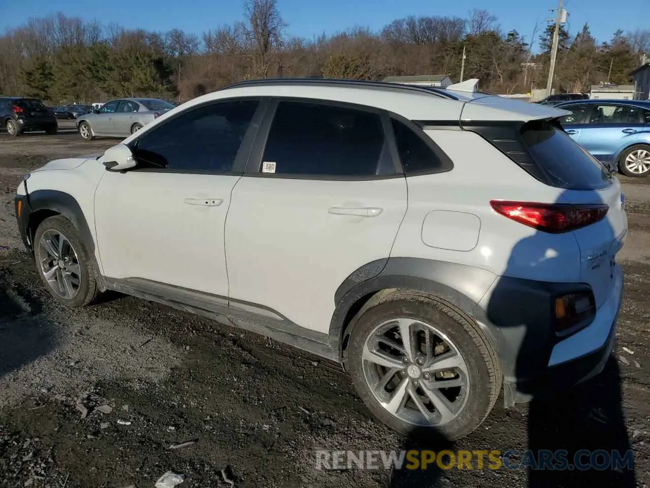 2 Photograph of a damaged car KM8K33A53MU602509 HYUNDAI KONA 2021
