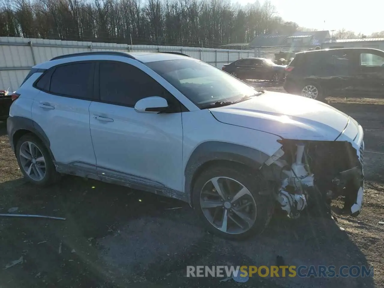 4 Photograph of a damaged car KM8K33A53MU602509 HYUNDAI KONA 2021