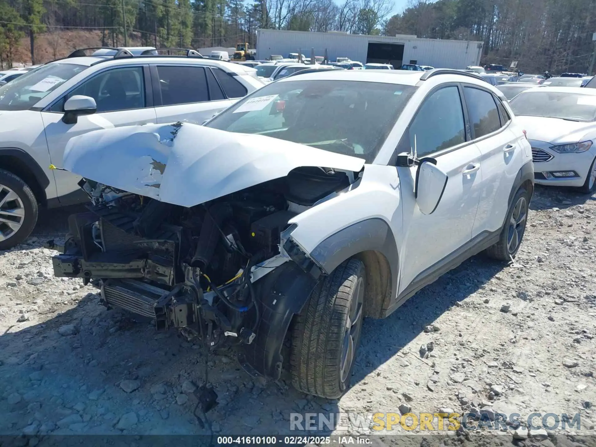2 Photograph of a damaged car KM8K33A59MU731645 HYUNDAI KONA 2021
