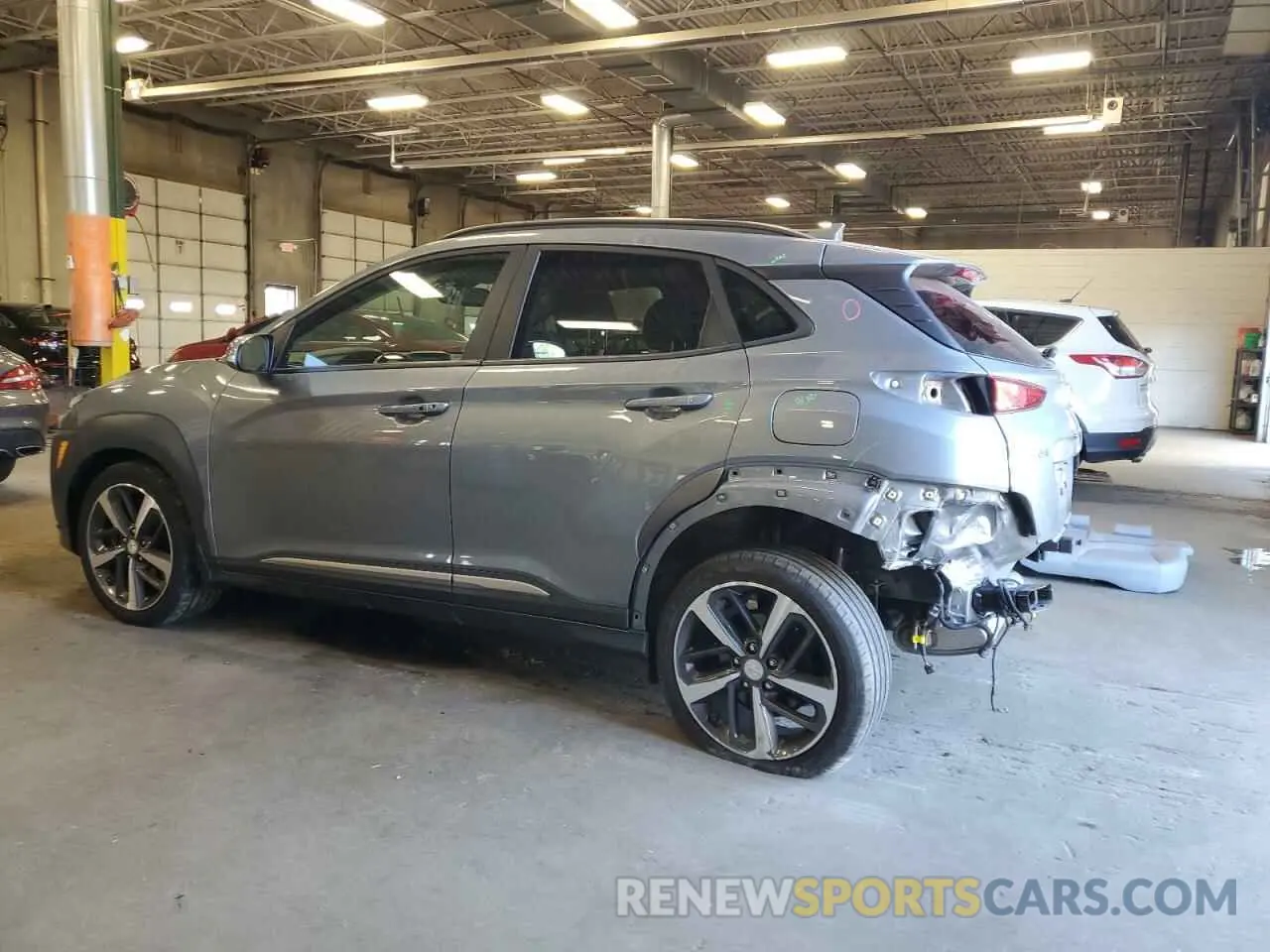 2 Photograph of a damaged car KM8K3CA50MU612642 HYUNDAI KONA 2021