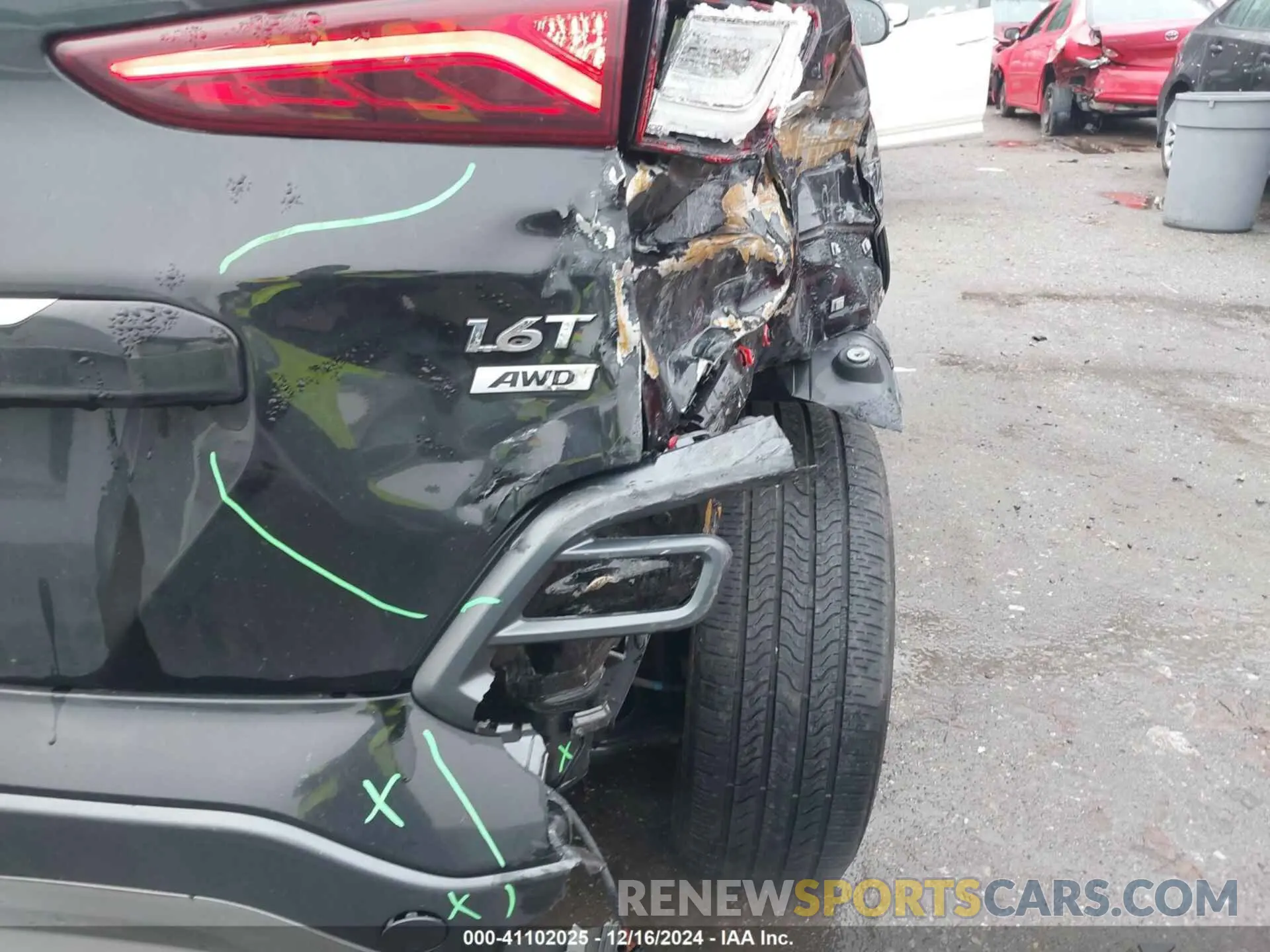 17 Photograph of a damaged car KM8K3CA54MU730192 HYUNDAI KONA 2021