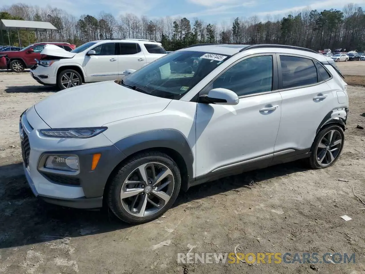 1 Photograph of a damaged car KM8K3CA58MU670529 HYUNDAI KONA 2021