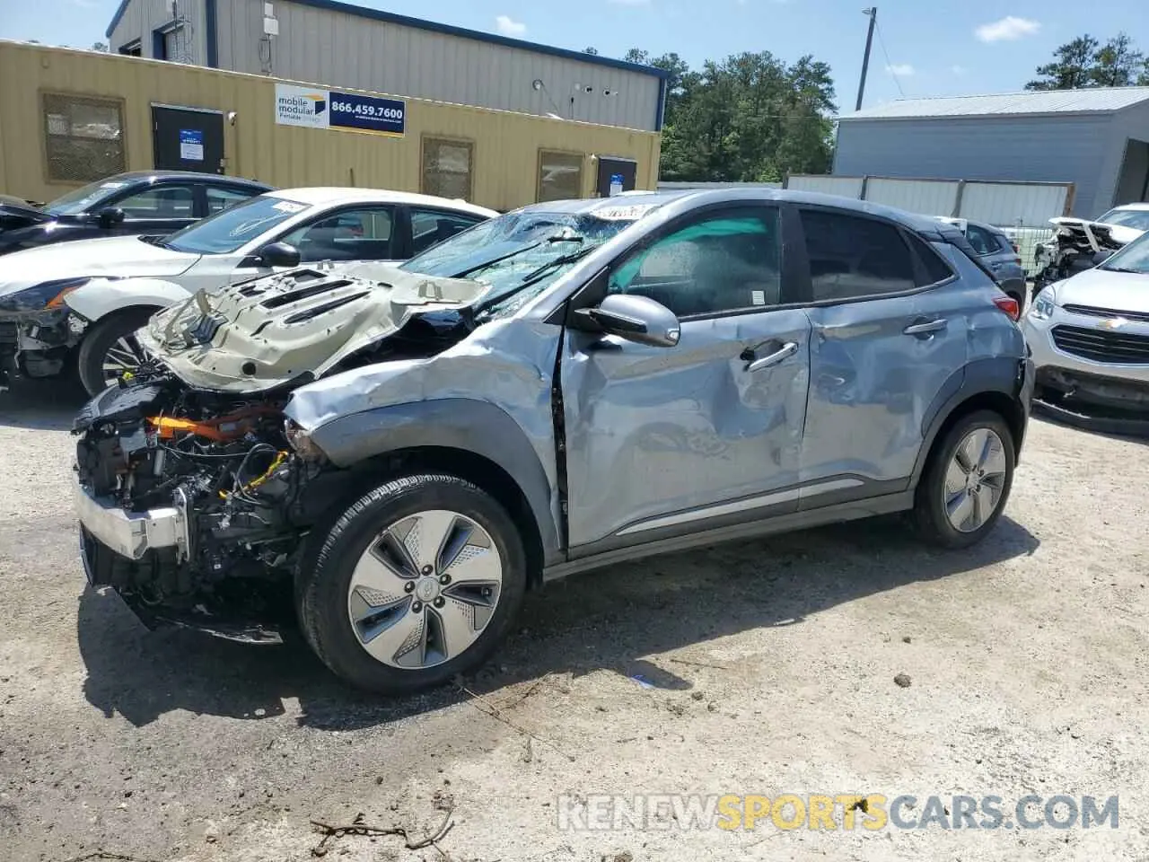 1 Фотография поврежденного автомобиля KM8K53AG4MU125424 HYUNDAI KONA 2021