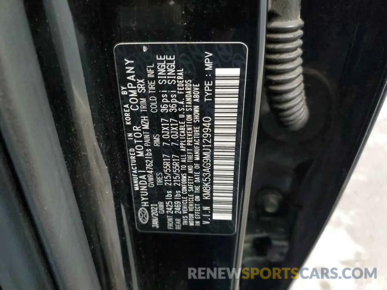 13 Фотография поврежденного автомобиля KM8K53AG9MU129940 HYUNDAI KONA 2021