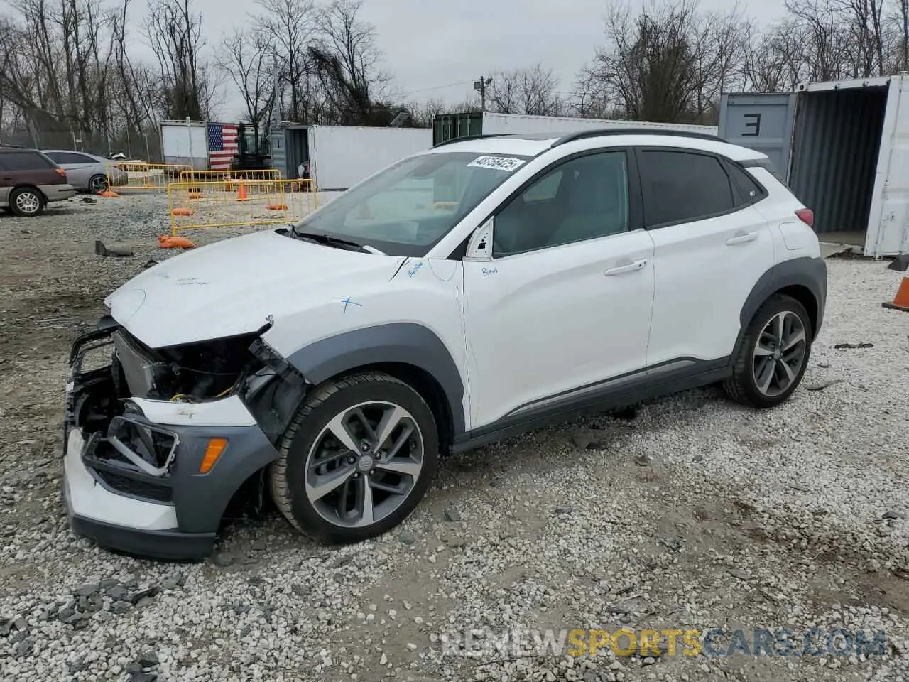 1 Photograph of a damaged car KM8K5CA50MU720575 HYUNDAI KONA 2021