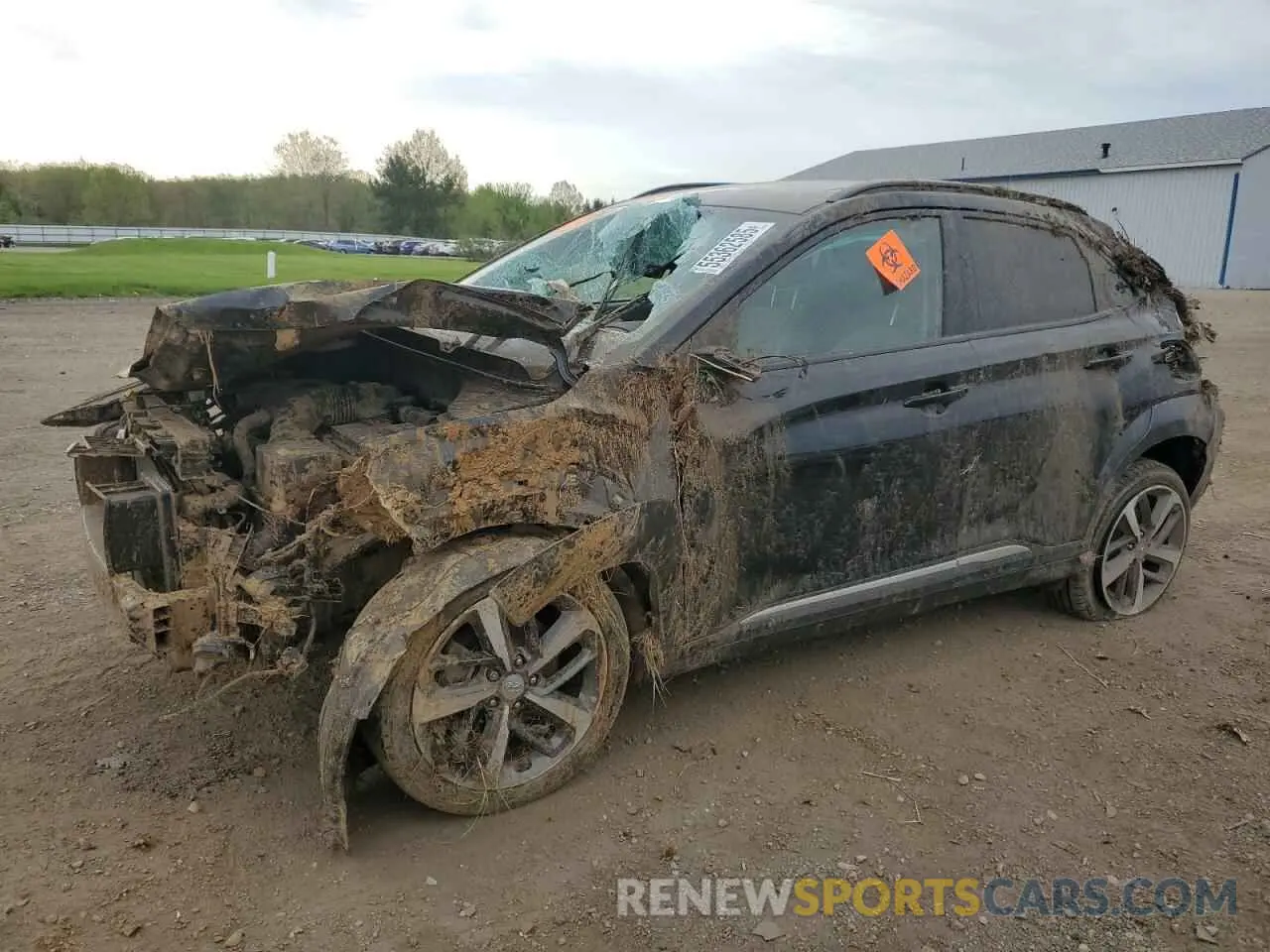 1 Photograph of a damaged car KM8K5CA51MU748661 HYUNDAI KONA 2021