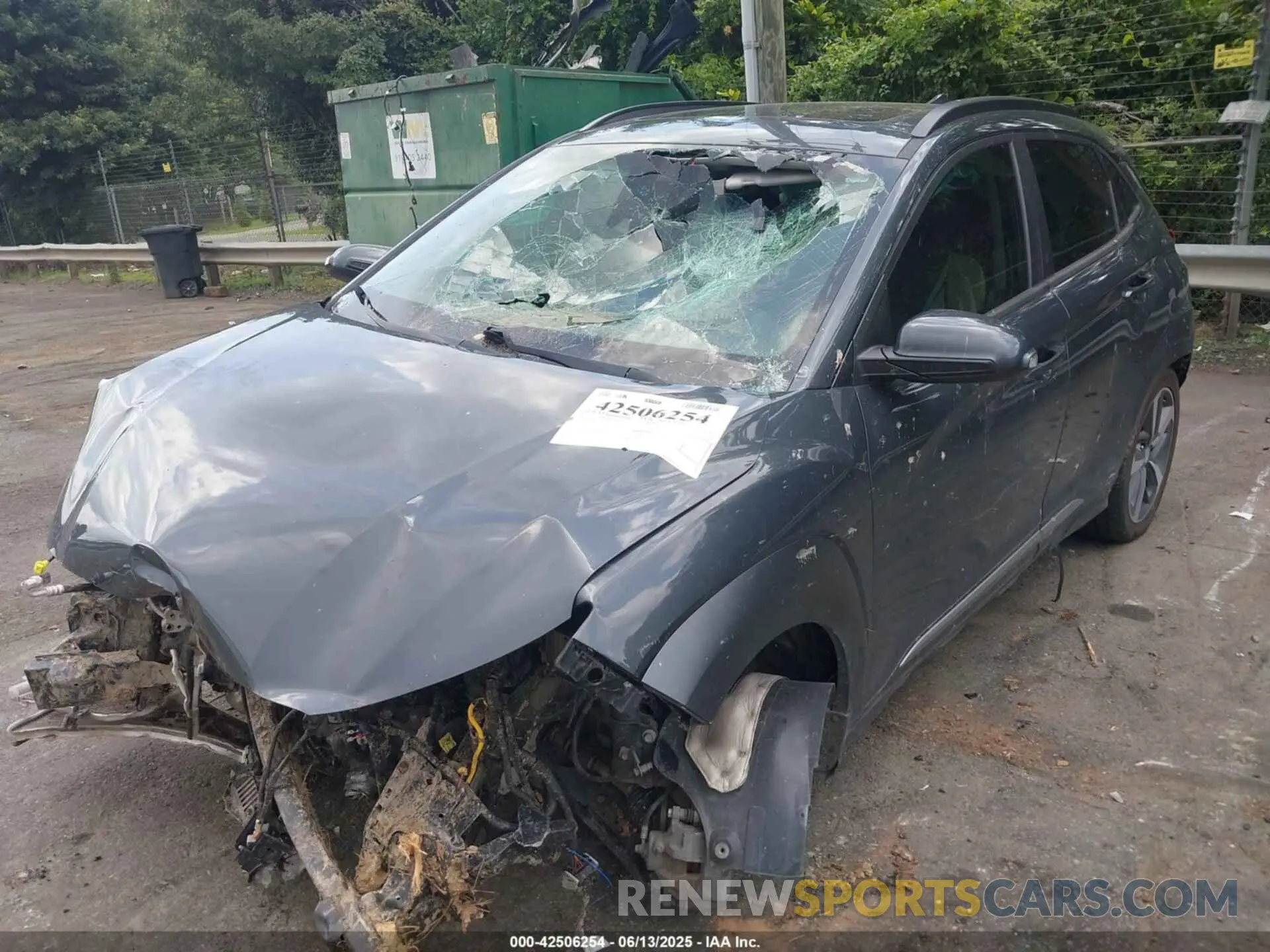 2 Photograph of a damaged car KM8K5CA55MU627454 HYUNDAI KONA 2021