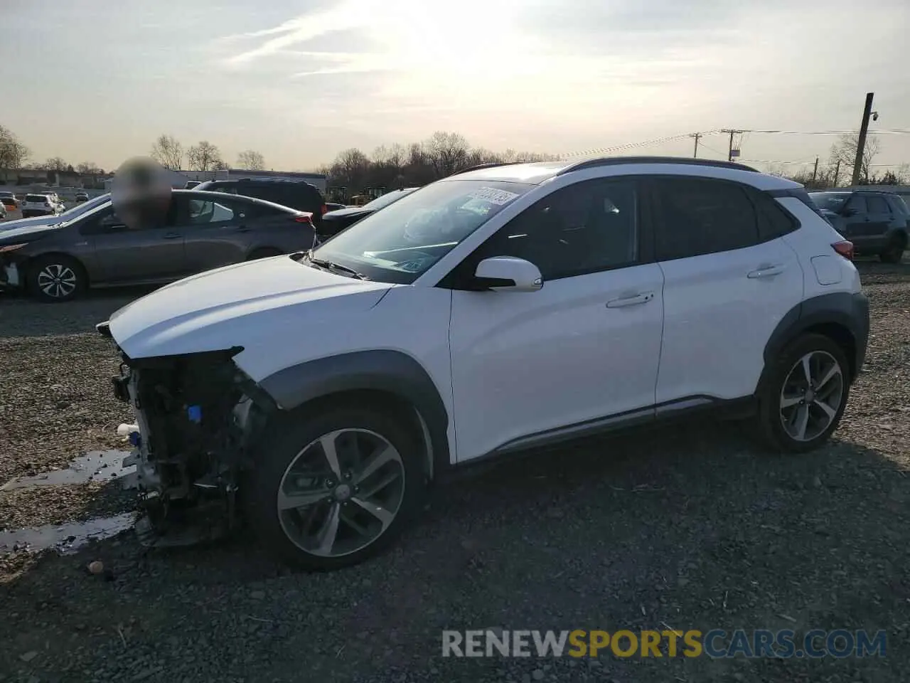 1 Photograph of a damaged car KM8K5CA57MU743691 HYUNDAI KONA 2021