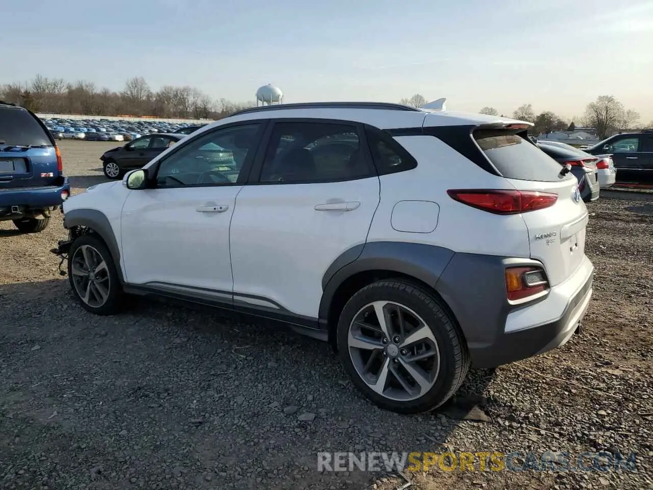 2 Photograph of a damaged car KM8K5CA57MU743691 HYUNDAI KONA 2021