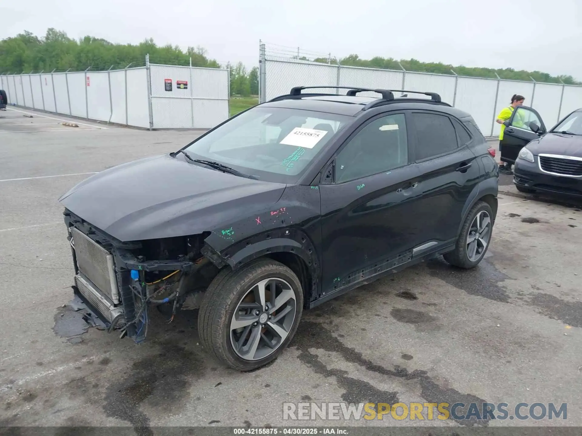 2 Photograph of a damaged car KM8K5CA58MU612172 HYUNDAI KONA 2021
