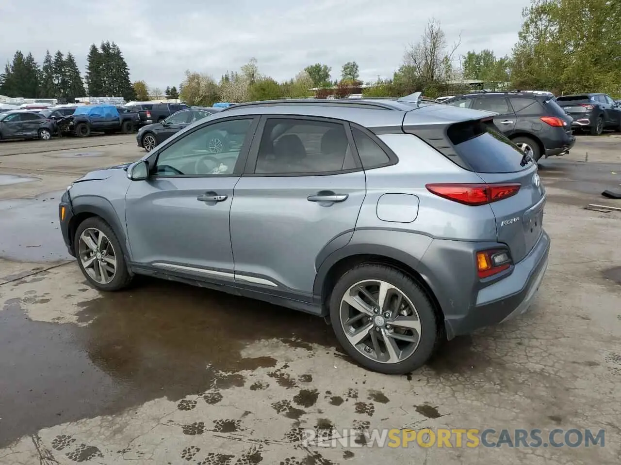 2 Photograph of a damaged car KM8K5CA5XMU665004 HYUNDAI KONA 2021