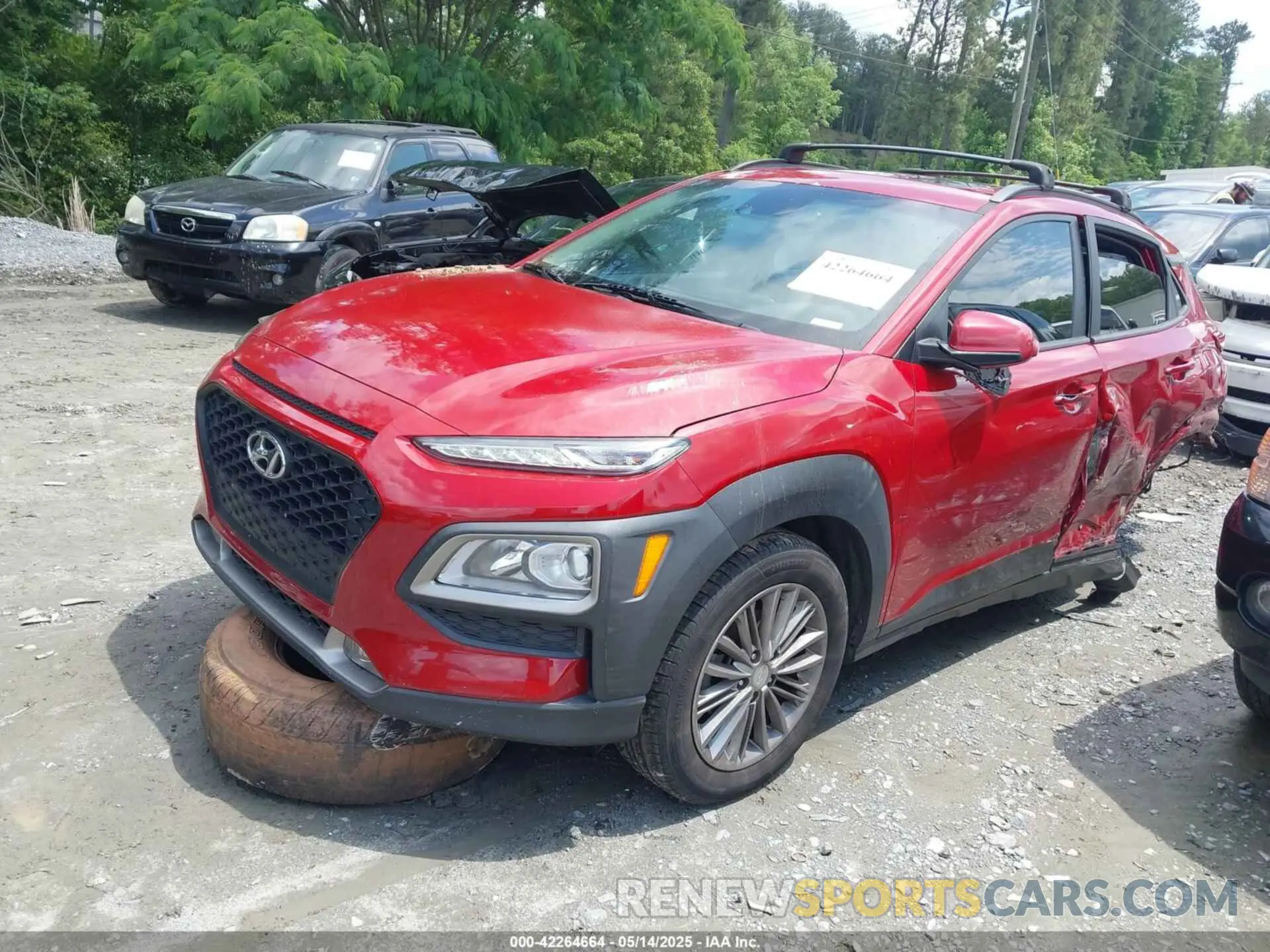 2 Photograph of a damaged car KM8K62AAXMU613795 HYUNDAI KONA 2021