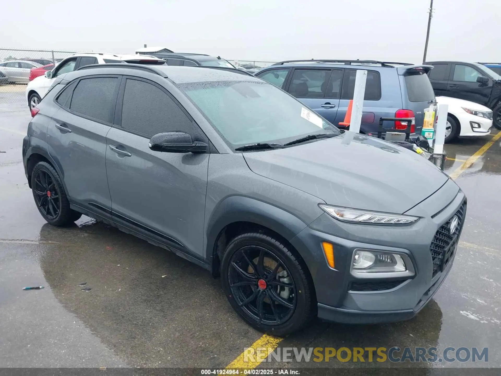 1 Photograph of a damaged car KM8K63A59MU705702 HYUNDAI KONA 2021