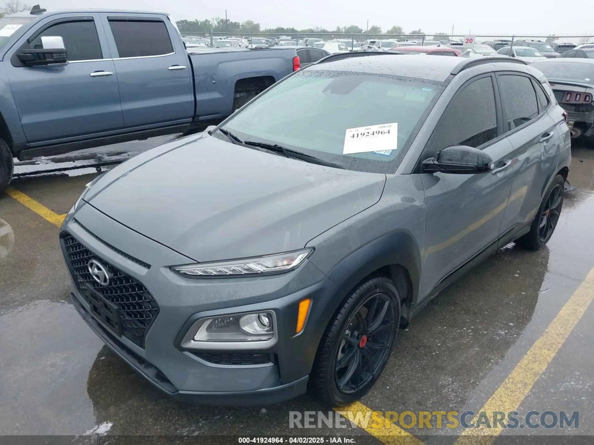 2 Photograph of a damaged car KM8K63A59MU705702 HYUNDAI KONA 2021