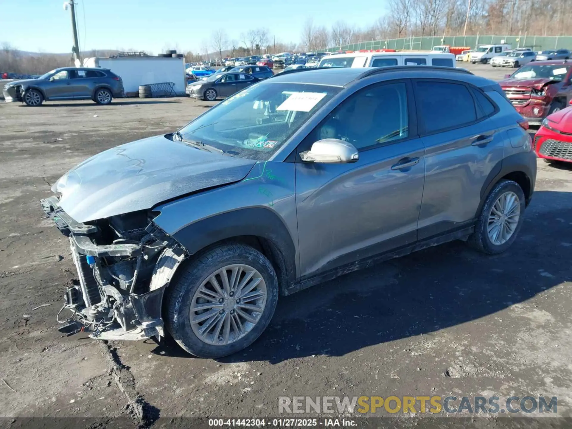 2 Фотография поврежденного автомобиля KM8K6CAA5MU682254 HYUNDAI KONA 2021