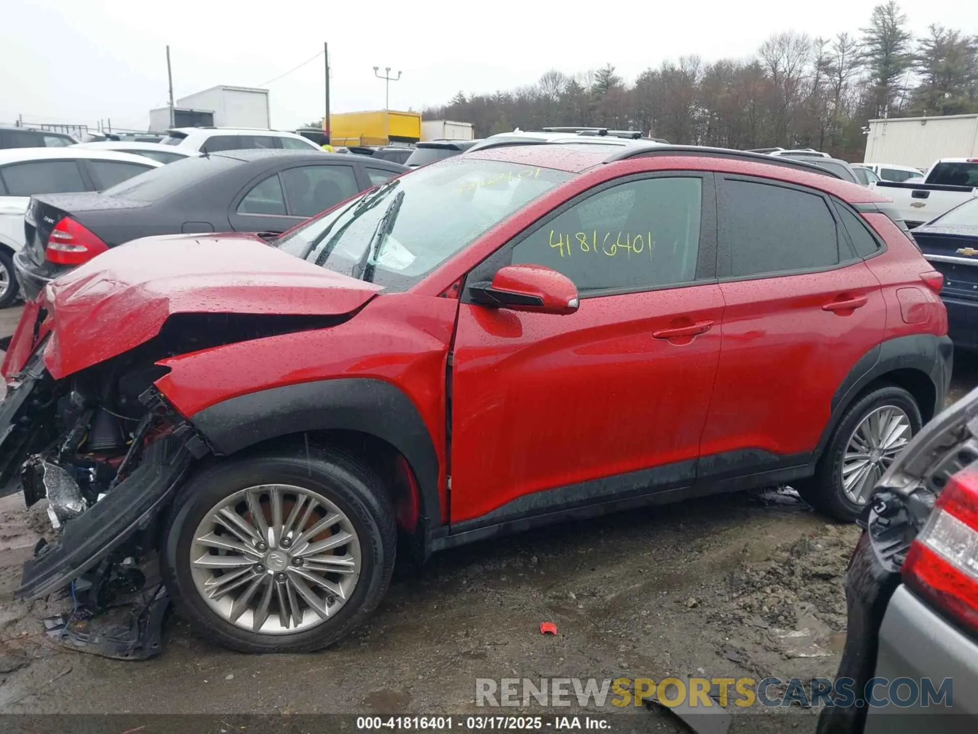 14 Photograph of a damaged car KM8K6CAA8MU600226 HYUNDAI KONA 2021