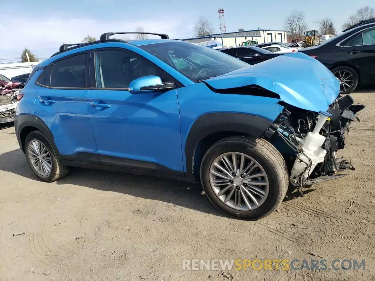 4 Photograph of a damaged car KM8K6CAA8MU610223 HYUNDAI KONA 2021