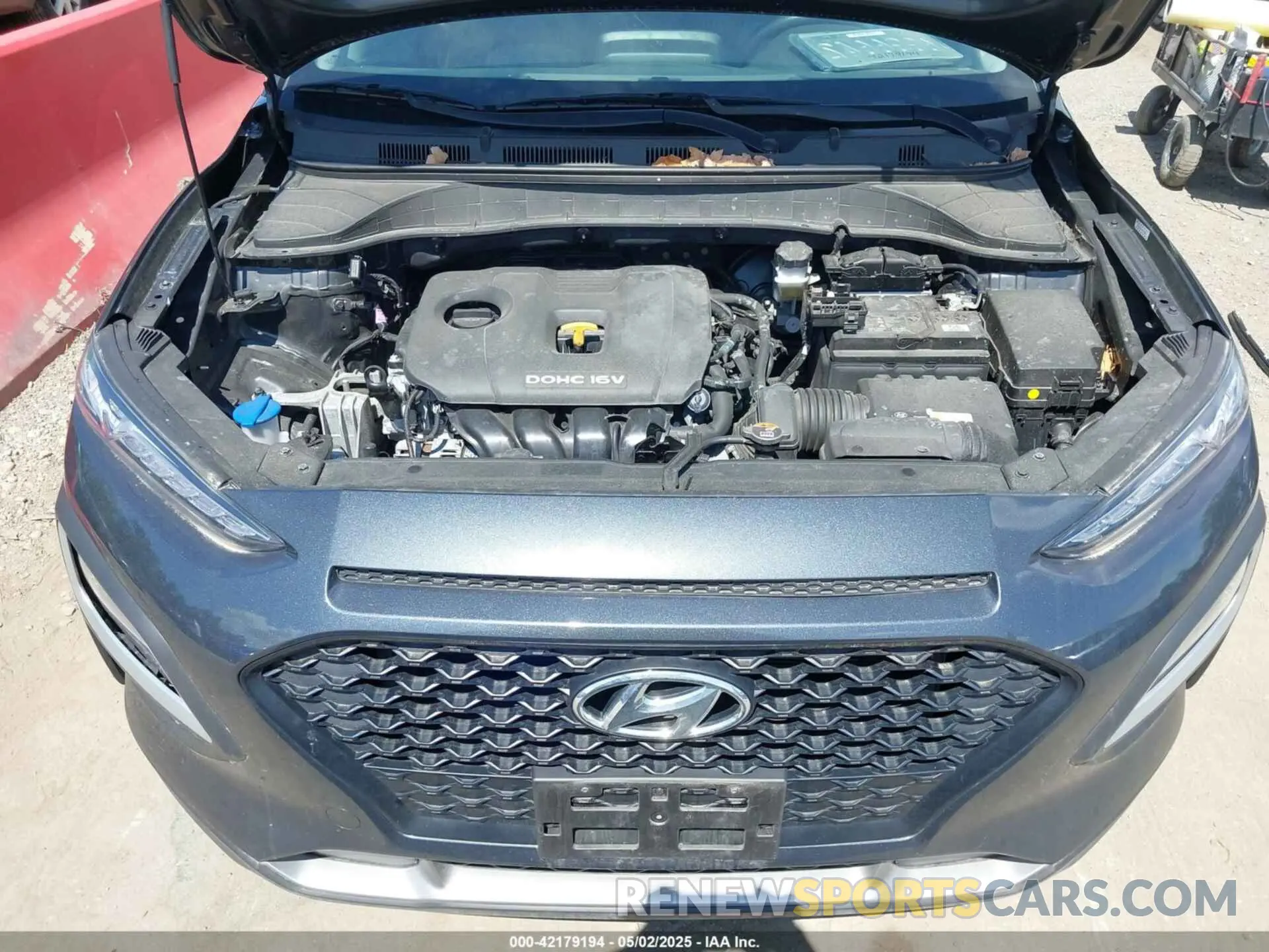 10 Photograph of a damaged car KM8K6CAA9MU676134 HYUNDAI KONA 2021