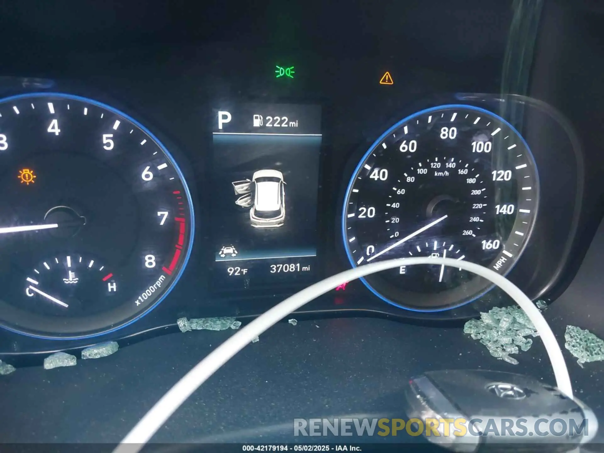 7 Photograph of a damaged car KM8K6CAA9MU676134 HYUNDAI KONA 2021