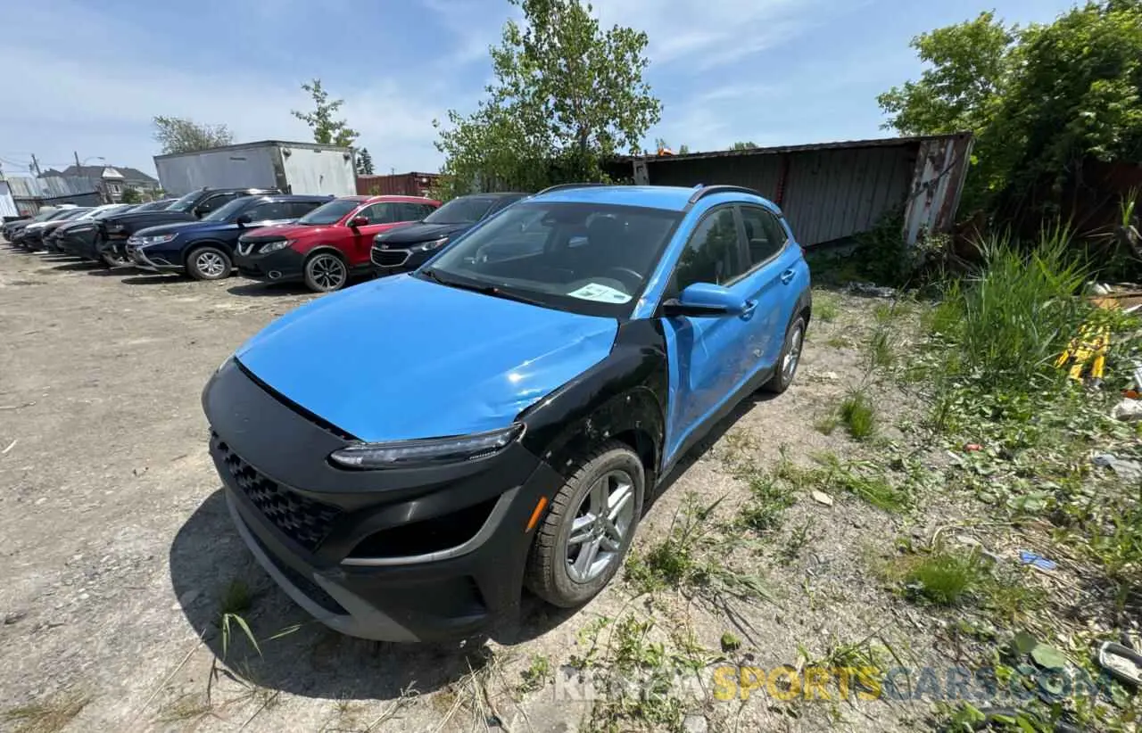 2 Photograph of a damaged car KM8K12AB8NU846180 HYUNDAI KONA 2022