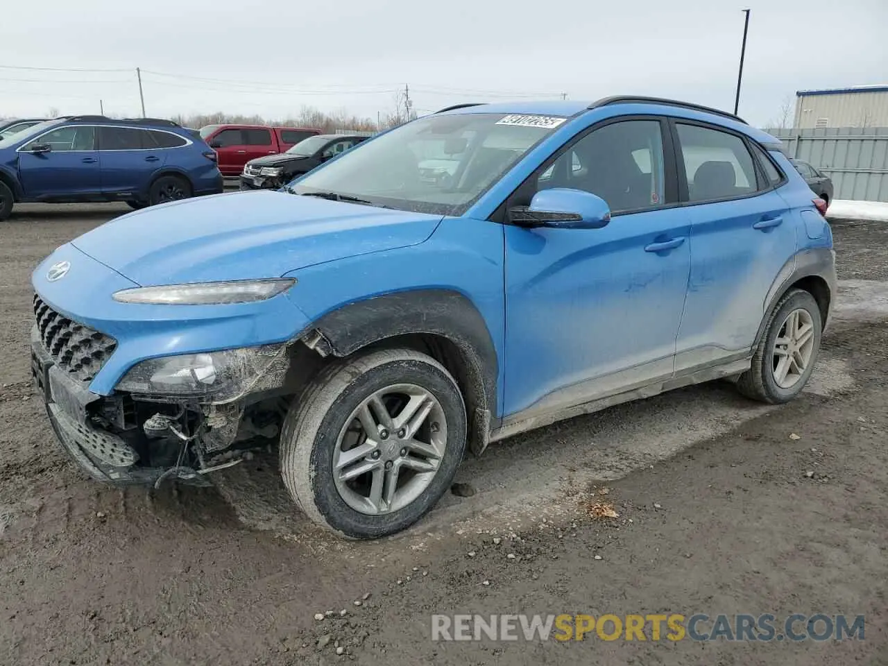1 Photograph of a damaged car KM8K1CAB4NU894376 HYUNDAI KONA 2022