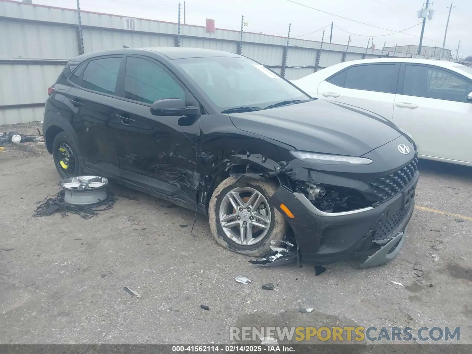 1 Photograph of a damaged car KM8K22AB0NU841116 HYUNDAI KONA 2022