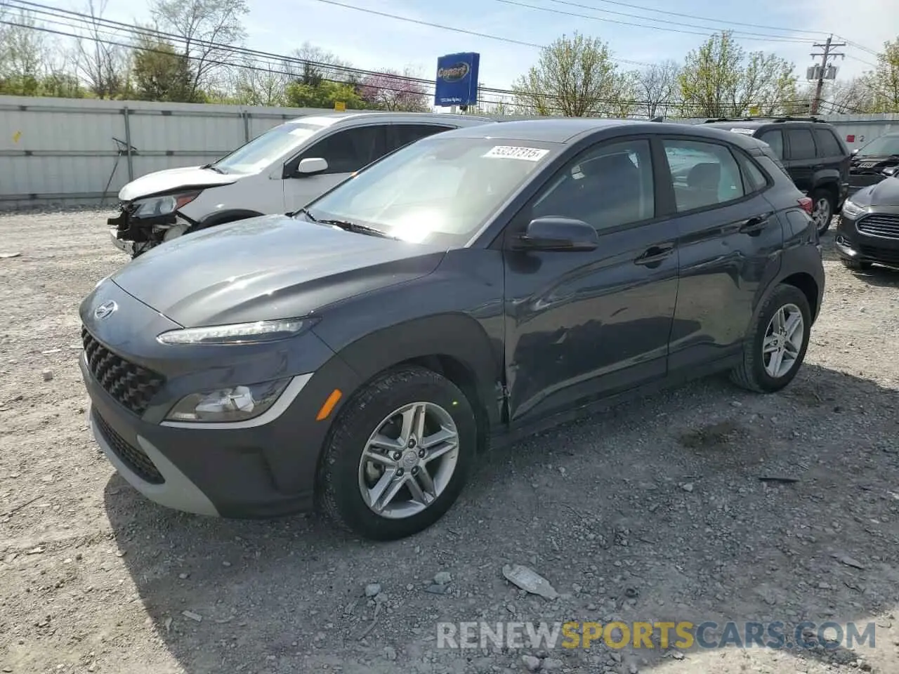 1 Photograph of a damaged car KM8K22AB1NU811851 HYUNDAI KONA 2022
