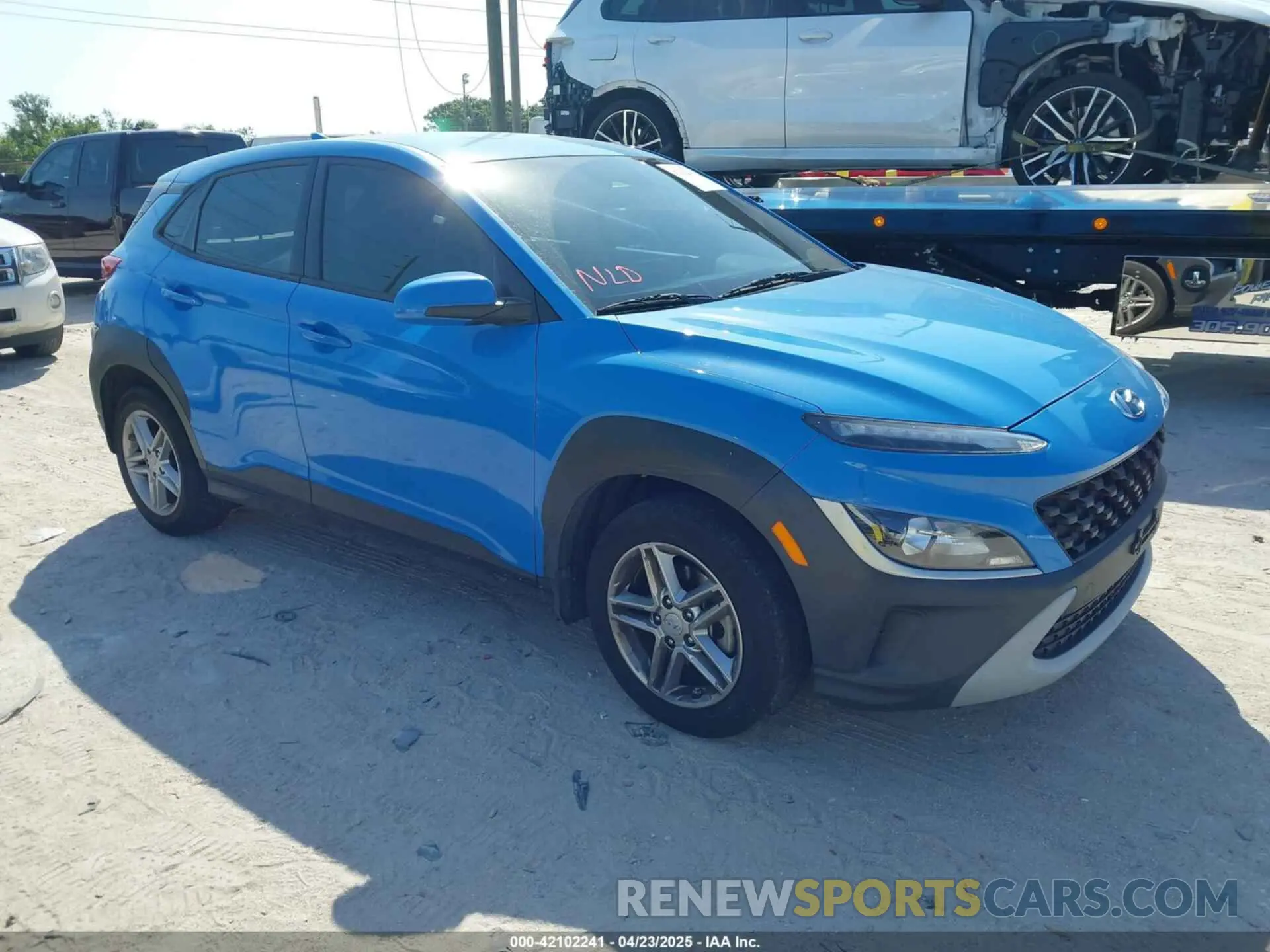 1 Photograph of a damaged car KM8K22AB4NU867038 HYUNDAI KONA 2022
