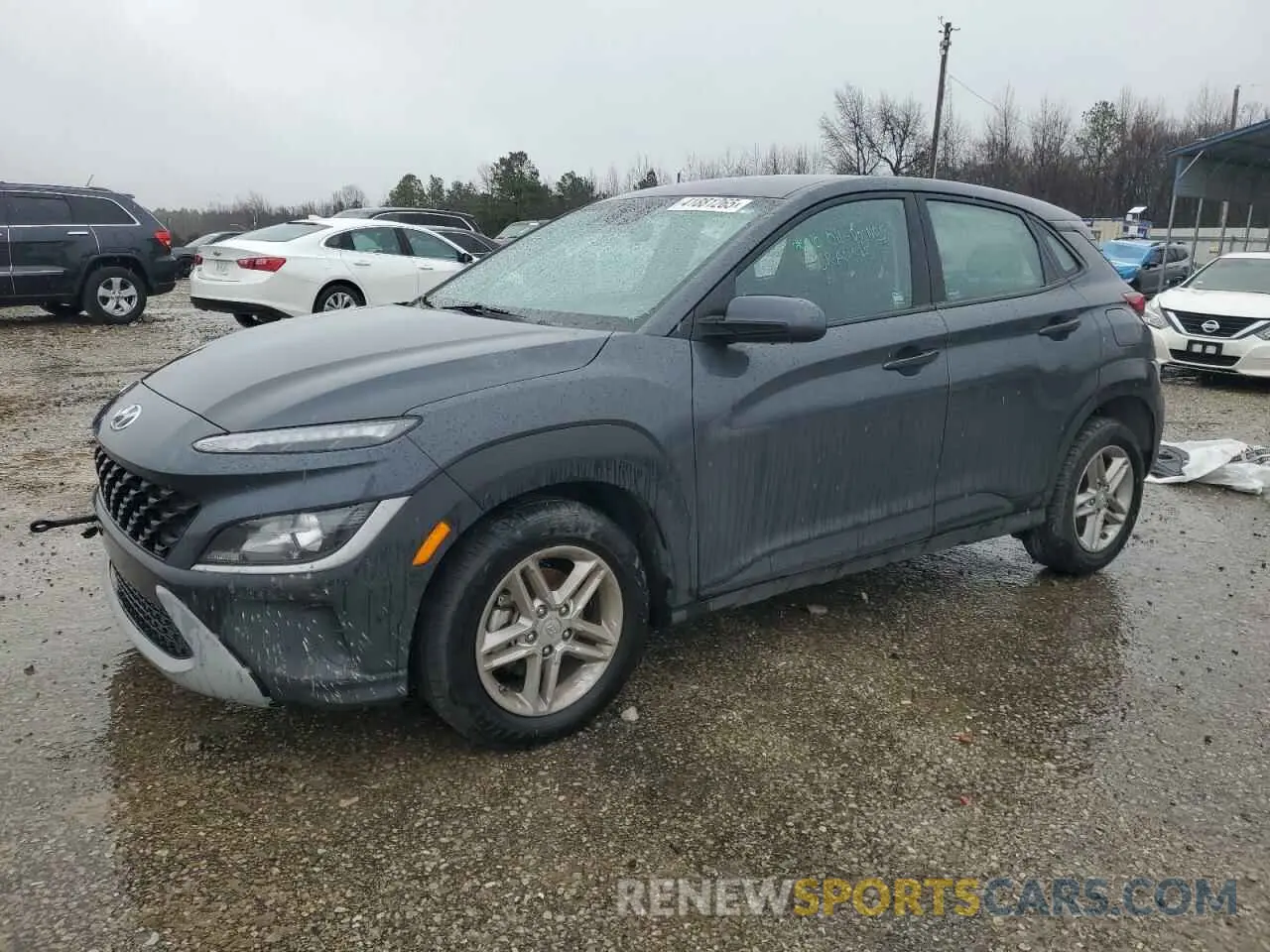 1 Photograph of a damaged car KM8K22AB6NU763750 HYUNDAI KONA 2022